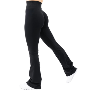 Leggings Deportivos de Cintura Ultra Alta para Mujer, Sin Costuras, Negros, Elásticos, para Yoga, Gimnasio, Fitness, Control de Abdomen, Ropa Deportiva, Ajuste Profesional y Cómodo - Product Image 4
