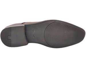 Chaussures Oxford pour hommes en cuir synthétique marron, bout rond, à lacets, respirantes, légères, motif uni, semelle intermédiaire en EVA, toutes saisons - Product Image 2