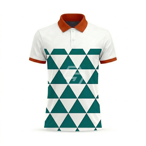 เสื้อโปโลพิมพ์ลายแบบ Sublimation ทั้งตัว 100% โพลีเอสเตอร์ โลโก้สั่งทำได้ เสื้อโปโลพิมพ์ลาย Sublimation สำหรับผู้ชาย เสื้อยืดโปโลสำหรับตีกอล์ฟ - Product Image 4
