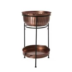 Seau à glace en métal personnalisé de haute qualité pour la vente en gros, accessoires de bar, support en fer pour bol à champagne, décoratif pour fêtes et événements - Product Image 1