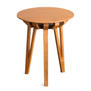 Table à manger ronde en teck massif, écologique, durable, 4 places, qualité export, fournisseur de meubles indonésiens - Product Image 3
