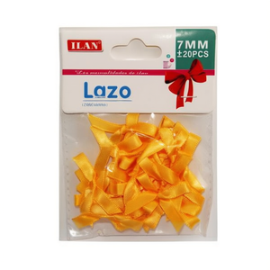ILAN Nastro Lazo 7 mm Giallo 20 Pezzi Decorazioni Artigianali - Product Image 1