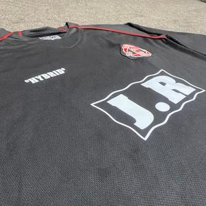 Camiseta de Fútbol de Manga Larga Negra y Roja con Nombre del Equipo Hurricane Edición Tormenta, Ropa Deportiva Premium Transpirable 100% Poliéster - Product Image 5