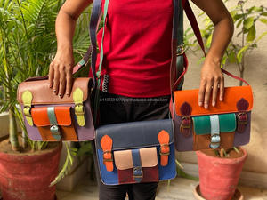 Hot Selling Recycled Leather Handbag High Quality <b>Ladies</b> Purse Women Stylish Colorful Shoulder Bag - Product Image 3