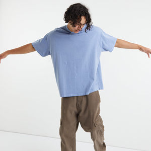 Men's Latest Designs Oversized <b>Tshirt</b> with Logo Fashion Plain Cotton for Kids Boys Solid Pattern - Product Image 3