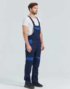 Overol de Trabajo Azul para Hombre, Tirantes Ajustables, Bolsillos Reforzados, Diseño Multibolsillos, Tela de Poliéster Resistente a la Abrasión - Ropa de Trabajo - Product Image 6