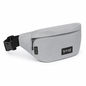 Sac banane unisexe en toile 2026 avec sangle réglable, fermeture éclair, léger, gris uni, pour activités de plein air, sport et usage décontracté, prix abordable - Product Image 4