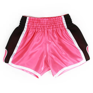 High Quality MMA Men's Muay Thai Boxing Shorts-Breathable Quick Dry <b>100</b>% Silk & <b>Polyester</b> 220g Fabric Weight Custom Logo Front - Product Image 4