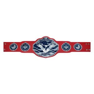 Ceinture de champion des États-Unis personnalisable, ceinture de sport rouge et bleue de haute qualité, ceinture de titre personnalisée, éditions de collection - Product Image 1
