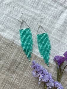 customized Color Geometric Beaded Gold Brass Beaded <b>Drop</b> Earrings Women's Bohemia Style Bronze Plated Fashion Jewelry By UO - Product Image 6