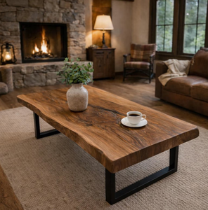 <b>For</b> Modern Contemporary Accent Wood & Meal <b>Coffee</b> Side <b>Table</b> with metal <b>legs</b> Bedroom Living Room Luxury - Product Image 2