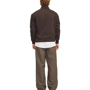 Sweat-shirt d'hiver pour homme de haute qualité, demi-zip, décontracté, épais, avec fermeture éclair, en polaire, unisexe, grande taille, 100% coton - Product Image 6