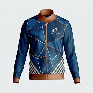 Veste streetwear pour homme en toile enduite, col montant, coupe-vent, fermeture éclair, plusieurs poches, logo personnalisé, utilisation en extérieur en hiver - Product Image 5