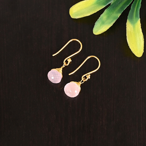 925 Sterling <b>Silver</b> Crystal Gemstone Elegant <b>Dangle</b> <b>Earrings</b> for Women - Product Image 3