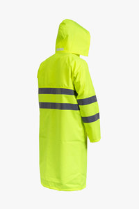 Trench-coat coupe-vent imperméable léger de taille XL pour capuche bandes réfléchissantes camping écologique usage industriel extérieur - Product Image 3