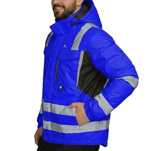 Chaqueta de Trabajo de Seguridad Impermeable de Alta Visibilidad para Hombre, Reflectante, de Invierno, para Construcción, Resistente al Viento, 2026 - Product Image 5
