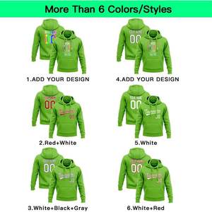 2025 personnalisable hommes XL à 6XL sweat à capuche personnalisé avec motif d'impression de conception de photo de texte - Product Image 2