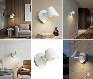 Lampe murale conique moderne à LED, lumière réglable pour salon, chambre à coucher, design minimaliste, montage en surface, Lumetal Vietnam - Product Image 3
