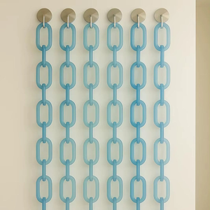 Elegante cadena decorativa de resina para pared, decoración exclusiva de resina epoxi, cadena decorativa de enlaces para pared a precio económico. - Product Image 2