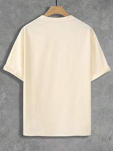 T-shirts oversize pour hommes, chemises amples à épaules tombantes, tops courts, mode streetwear, t-shirts d'été - Product Image 3