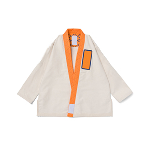 Kimono Tradicional a Rayas Unisex de Manga Larga con Spandex, Seda, Algodón para Materiales de Poliéster y Nailon - Product Image 6