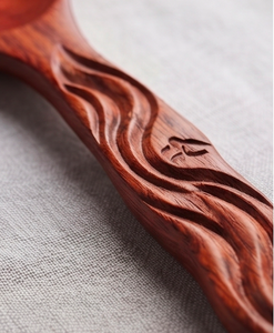Ensemble de couverts en bois faits à la main, cuillère, fourchette, baguettes, design minimaliste, couverts réutilisables pour le camping et l'usage quotidien - Product Image 2