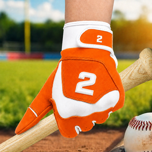 Gants de frappeur de baseball en cuir durables, à doigts complets, respirants, légers, écologiques, confortables, ambidextres, personnalisables, taille XL - Product Image 5