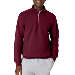 Pull tricoté personnalisé à col zippé pour hommes et femmes, sweat-shirt décontracté à manches longues pour le golf et les activités de plein air, uni, vierge, OEM, vente en gros - Product Image 1