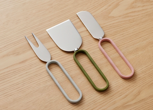 Modern Stainless Steel <b>Cheese</b> <b>Knife</b> <b>Set</b> With Plastic Handles 3 Colors Dishwasher Safe Ideal For Kitchen Use And Hotel Use - Product Image 3