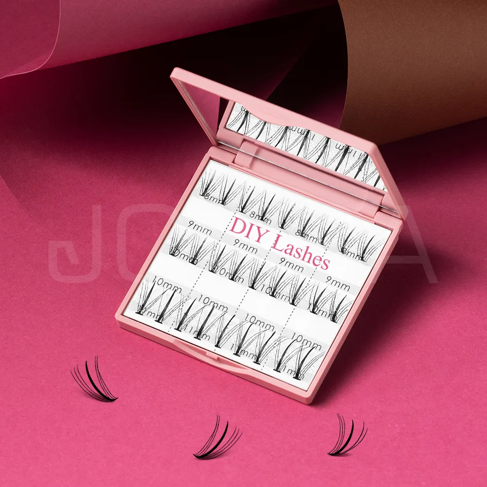 Self eyelash set private label ciglia ciglia fai da te ciglia di visone cluster ciglia fai da te