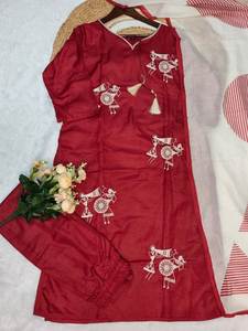 Elegante Conjunto de Kurti con Forro de Algodón para Fiestas y Eventos - Product Image 3