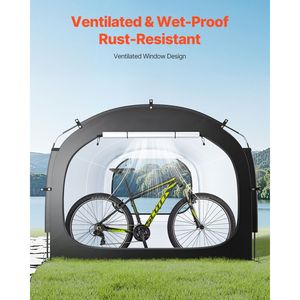 Spacious Outdoor <b>Bike</b> <b>Storage</b> <b>Tent</b> with Ventilated Window Easy Install Waterproof-<b>for</b> Storing 5 <b>Bikes</b> BC <b>Tent</b> Product - Product Image 6