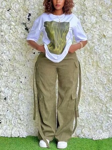 Ensemble deux pièces de pantalons de travail amples et tendance avec plusieurs poches – Vente en gros directe fabricant - Product Image 3