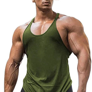 Débardeur de sport sans manches pour homme, noir, coupe musclée, personnalisable avec logo, 100% coton, séchage rapide, style urbain, vente en gros - Product Image 1