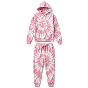 Survêtement tie-dye tendance pour homme, fabriqué en tissu doux, offre un ajustement confortable et un look élégant, survêtement tie-dye pour homme pour un usage décontracté - Product Image 1