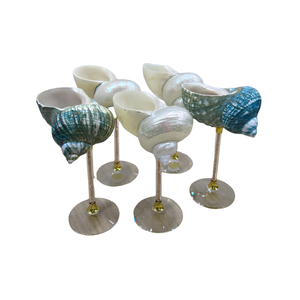 Natural Vietnam Conch Seashell Goblet Handmade from Genuine Seashell for Interior Decoration, Events and Retail Display - Product Image 4