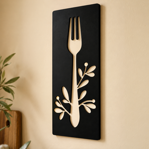 Handcrafted Minimalist <b>Cutlery</b> Wall Art <b>Set</b> of 3 Decorative Kitchen Panels Modern Dining Decor Wholesale OEM ODM - Product Image 4