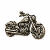 Pin de Solapa Personalizado de Aleación de Zinc Fundido a Presión en 3D con Baño de Oro Antiguo, Insignia Metálica de Cabeza de Águila Personalizada como Recuerdo