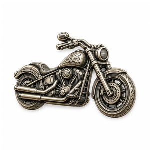 Custom 3D Die Casting Zinc Alloy Lapel Pin with Antique Gold Plating, Personalized Eagle Head Metal Badge Souvenir - Product Image 2