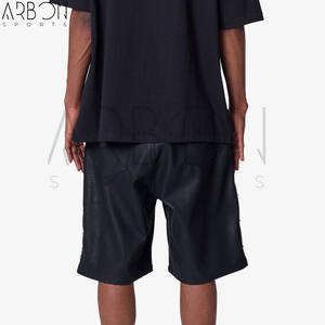 Pantalones Cortos de Cuero Resistentes, Estilo Urbano Hip Hop, Corte Holgado, Alta Calidad, Transpirables, con Logotipo Personalizado, Nueva Llegada 2026 - Product Image 4