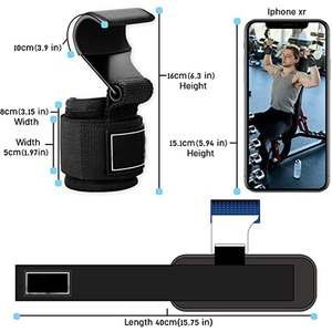 Nouvel accessoire de fitness en nylon respirant, pas cher, fabriqué sur mesure, design personnalisé, crochet de musculation pour femme - Product Image 3
