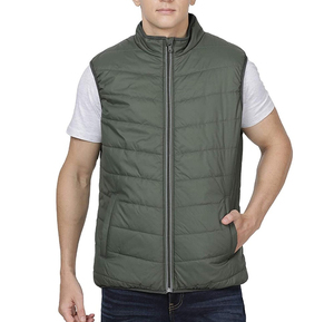 Chaleco Acolchado Ligero de Plumón para Hombre, Más Vendido en Otoño e Invierno, Chaleco Acolchado con Cierre para Hombre, Chaleco Acolchado de Peso Medio para Hombre - Product Image 1