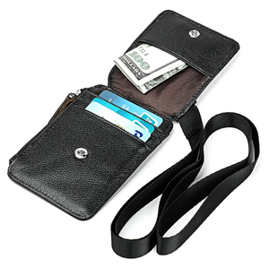 Factory Own Manufacturer Id <b>Badge</b> Holder With Neck Lanyard Working Id Holder Ridge Custom Minimalist Wallet - Product Image 6