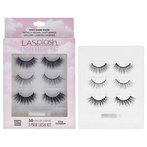 Kit di Ciglia Finte Complete per Donne Lash Heaven, 3 Paia di Ciglia di Qualità Premium - Product Image 1