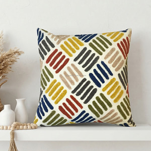 High Quality Colorful Tufted Woven Pillow Cover 45x45 Personalized Woven Tufted <b>Sofa</b> <b>Chair</b> <b>Bed</b> Decor Cushion Cover - Product Image 1