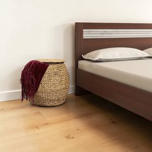 ISLA Cesta de Almacenamiento de Jacinto de Agua al por Mayor con Tapa, Tejida a Mano, Redonda, Rústica, Estilo Boho, Mesa Auxiliar, Mesita de Noche, Taburete de Mimbre OEM - Product Image 3