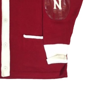 Femmes décontracté hiver col en v Patchwork Cardigan imprimé brodé Sororités fraternité Logo avant bouton laine/acrylique rapide - Product Image 5