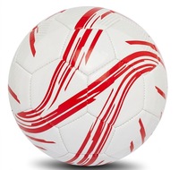 Equipo de entrenamiento de fútbol barato cuero de Pvc sin logotipo balón de fútbol blanco en blanco liso para regalos
