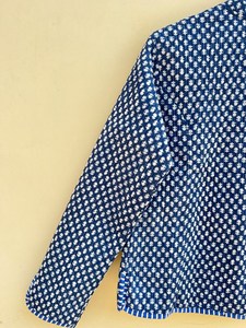 Indian Handmade 100% Cotton Eco-Friendly Autumn <b>Winter</b> <b>Quilted</b> Anti-Wrinkle Breathable Front Pocket Regular Jacket Waistcoat - Product Image 3