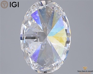 เพชร CVD ทรงรี 3.00 กะรัต เงางามไร้ที่ติ ได้รับการรับรองจาก IGI สี D ความสะอาดระดับ VS1 สำหรับงานฝีมือเครื่องประดับหรูหรา - Product Image 4